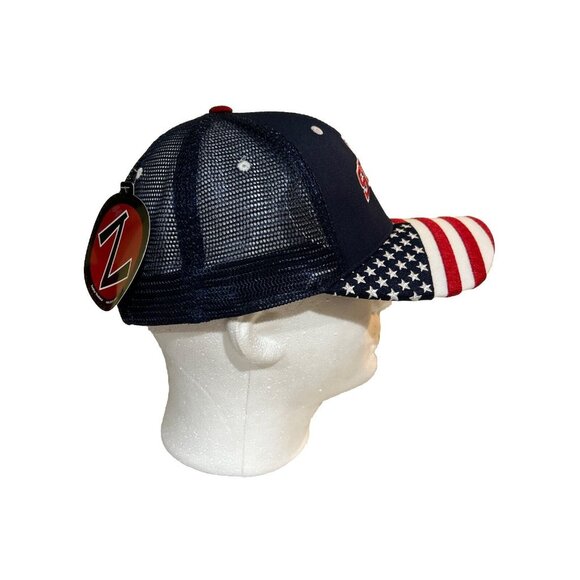 Iowa State University Hat American Flag Design Snapback Trucker Cap Patriotic Me - Picture 6 of 6